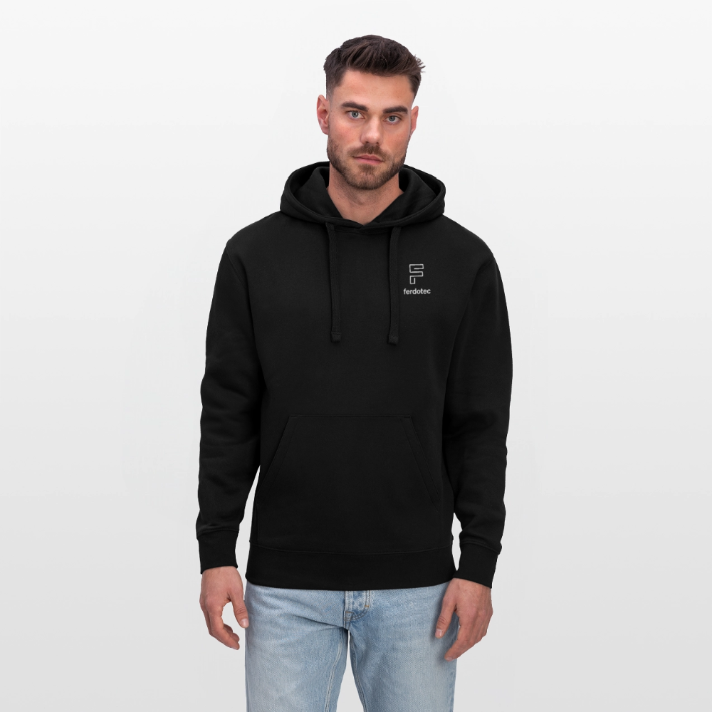 Men’s Hooded Sweater by Russell - Schwarz