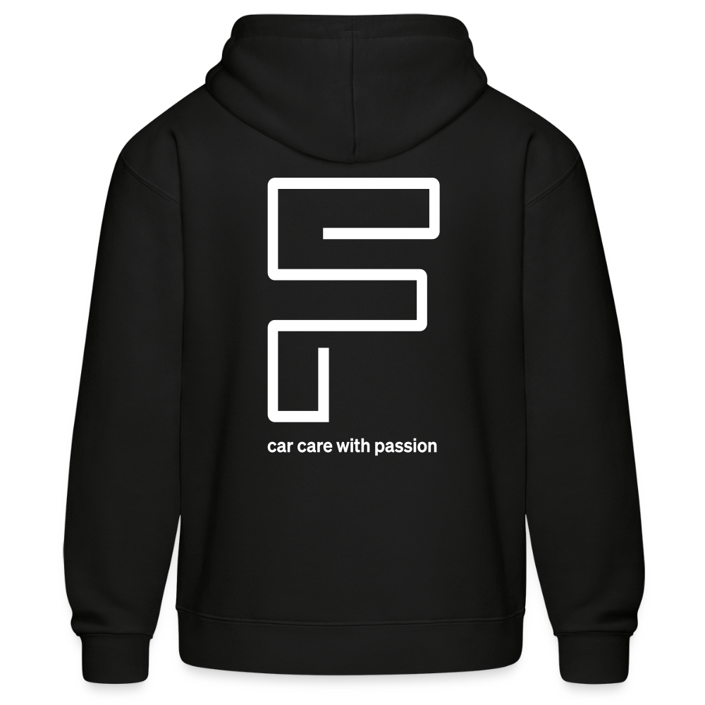 Men’s Hooded Sweater by Russell - Schwarz