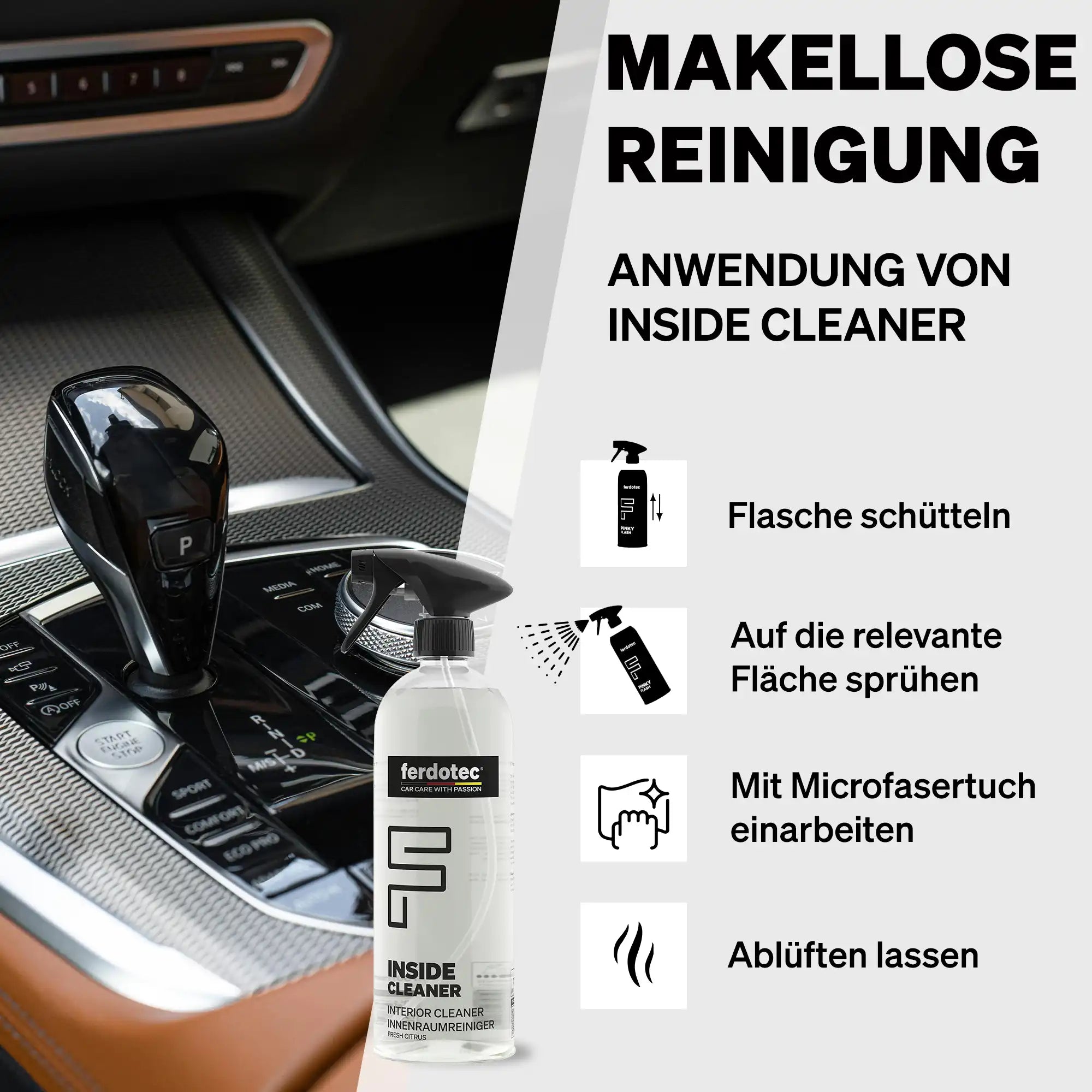 Basic Car Care Set Pink