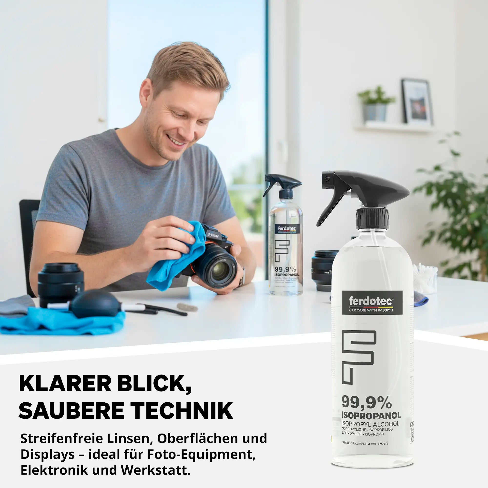 IPA 1L - Isopropanol 99,9% Sprühflasche