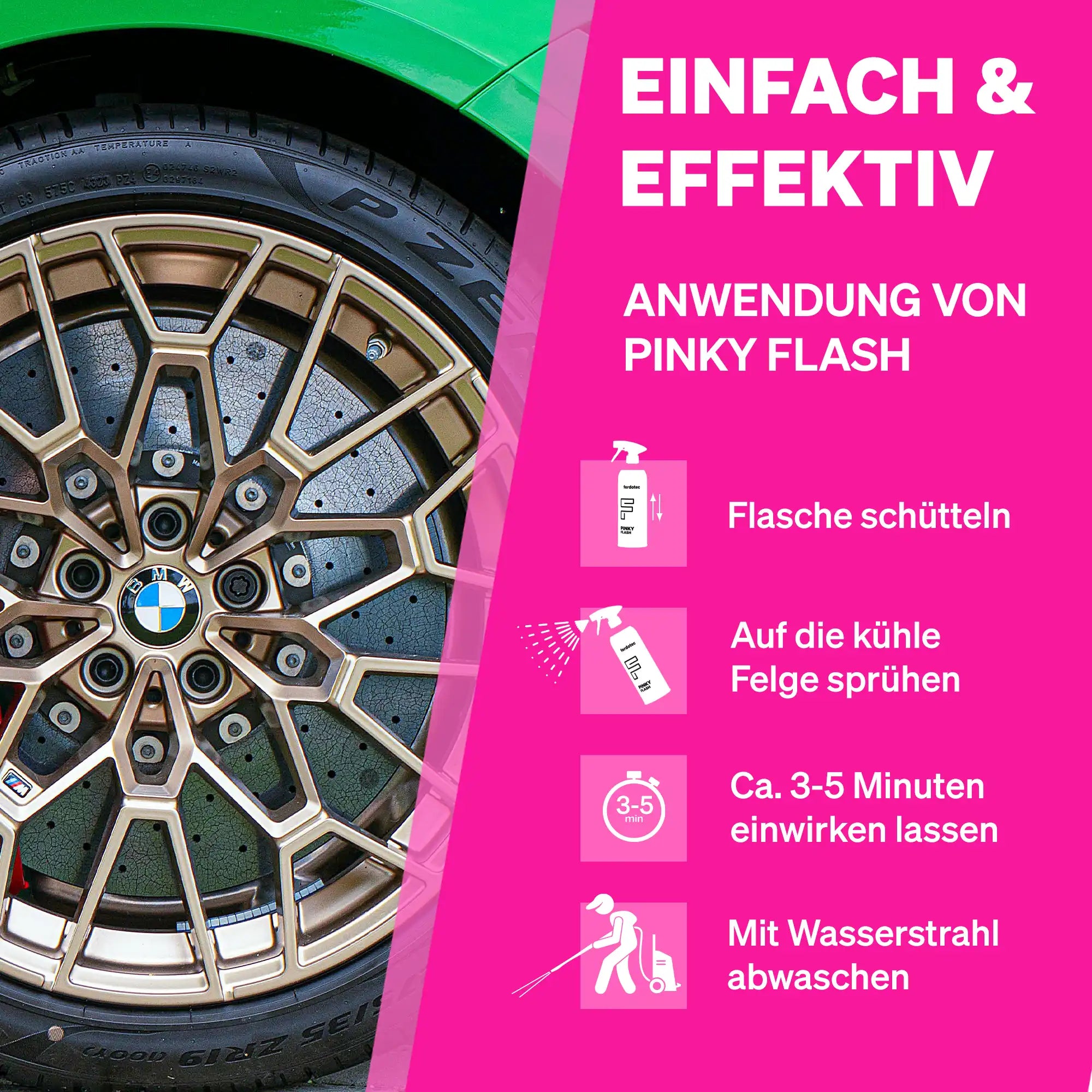Pinky Flash Felgenreiniger² Spar-Set