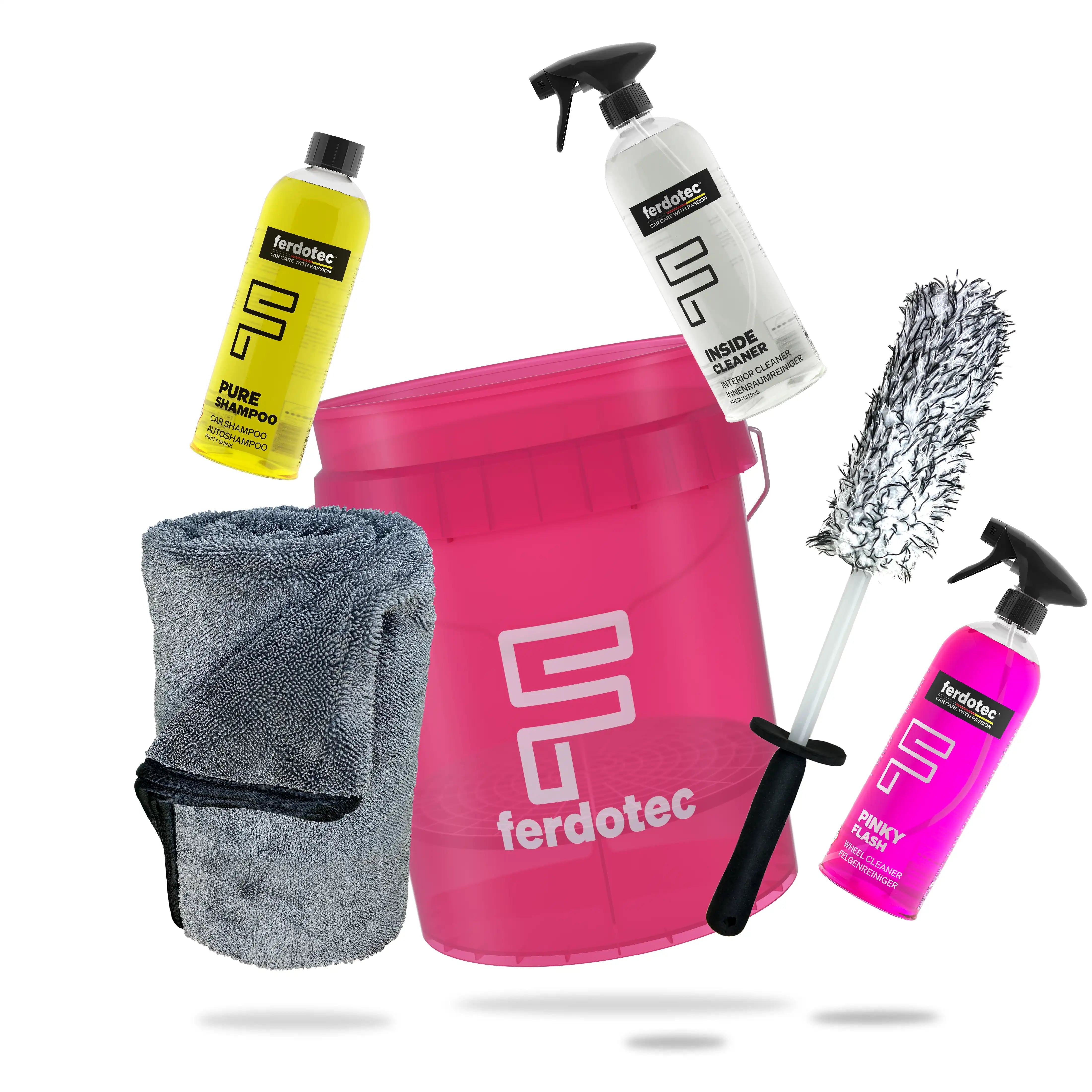 Basic Car Care Set Pink