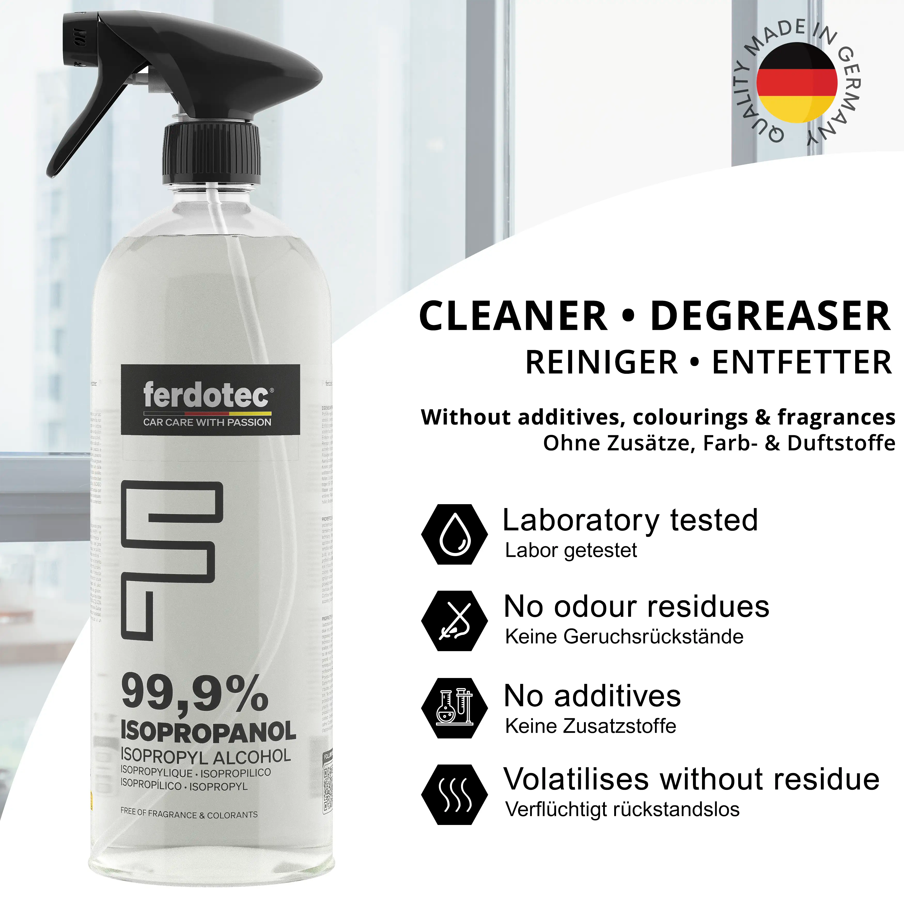 IPA 1L - Isopropanol 99,9% Sprühflasche