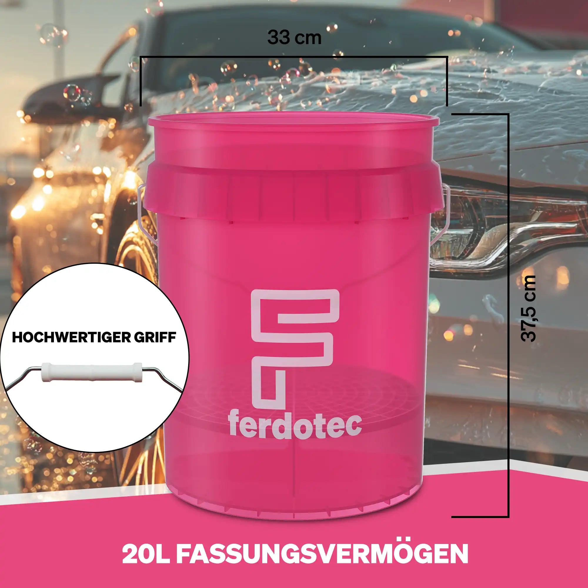 Basic Car Care Set Pink