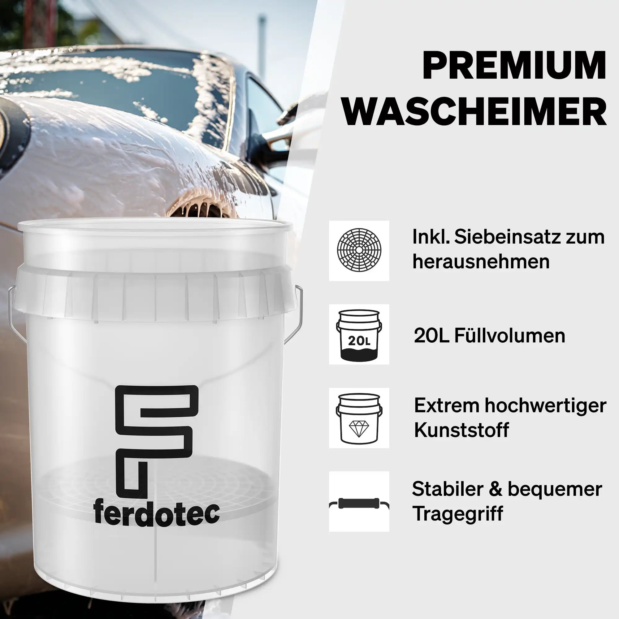 Basic Car Care Set Weiss